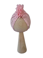 Turban Koronka Falbanka  Różowy (1).png