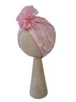 Turban Koronka Falbanka  Różowy (2).png